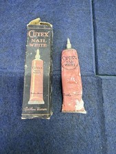 Antique c.1920s Cutex Nail White Tube & Original Box Northam Warren Manicure picture