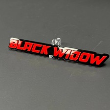 1PC BLACK WIDOW 3D Acrylic Badge - Car Truck Emblem Fender Sticker picture