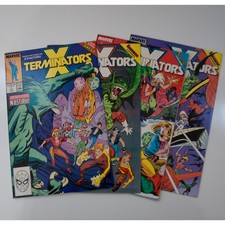 Lot of 4 X-Terminators Comic Books 1 2 3 4 Marvel 1988 1989 Inferno X-Factor Run picture