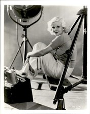 LD432 2nd Gen Restrike Photo JEAN HARLOW 1930s PLATINUM BLONDE MGM ACTRESS picture