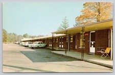 Lake Motel Richfield Ohio Postcard US Route 21 Vintage Curteichcolor AAA picture