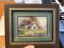 Vintage Cottage Spring/Summer 6” X 8” Glass Framed Picture Granny Core picture