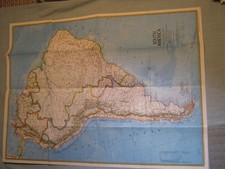 VINTAGE SOUTH AMERICA MAP National Geographic October 1972 picture