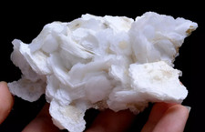 New Find Natural Rare White Ladder-Like Calcite & Crystal Mineral Specimen 100.g picture