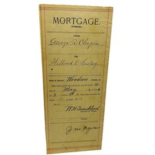 1912 Mortgage Document Assignment Kansas Woodson County Notarized Embossed Seal picture