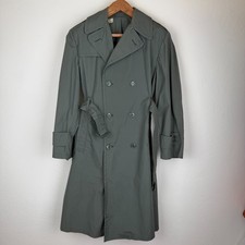 Vintage 70s Vietnam Era Military Raincoat Quarpel AG 274  Size 38 R picture