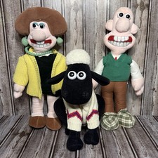 Lot Of 3 Wallace & Gromit Wendolene Plush Vintage 1989 Born to Play Aardman 14” picture
