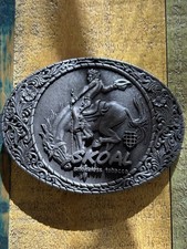Vintage Solid Brass “Skoal” Belt Buckle from 1981 Never Worn picture