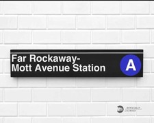 Far Rockaway - Mott Avenue Station Sign picture