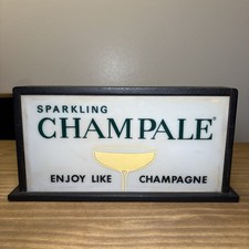 Vintage Sparkling Champale Lighted Bar Sign Flashing Champagne Display Works picture