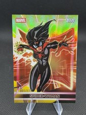 Topps 2026 Neon Marvel Spider-Woman #115 Serial Numbered 001/275 BOOKEND picture