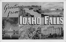 Idaho Falls ID Greetings From Multi-Scene Large Letter Chrome I-10 PC picture