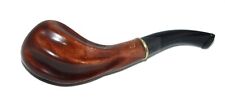 Button Hand Carved Wooden Tobacco Smoking Pipe for  9 mm filter Pear tree wood picture