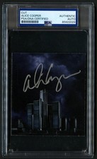 Alice Cooper signed autograph 3.5x4 Singer Rock Star Cut PSA Slabbed picture
