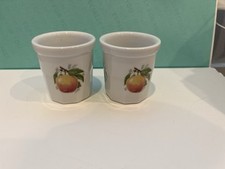 Pillivuyt France White Porcelain Jam Condiment Jar with Fruit Pattern picture