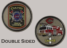 Union Township Culver Fire Department Ladder 1 Challenge Coin J#16 picture