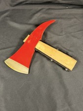 Vintage Sater Banko Swedish Firefighter Axe 3 lb Fireman Pick Head Red Paint picture