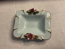 Royal Adderley floral fine bone china jewelry dish - Staffordshire England picture