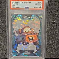 Kakawow 2025 Phantom Disney Cars Mater DOT Card #142 PSA 10 116/210 SN 159742597 picture