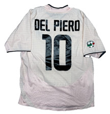 Vintage Del Piero Juventus 2003 2004 Serie A Nike Fastweb Home Football Jersey M picture