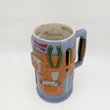 1997 Budweiser ‘Toolbelt Stein’ Handmade in Brazil Tim Toolman American Man Beer picture