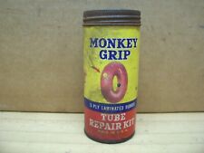 Vintage Monkey Grip Tube Tire Repair Can Vulcanizing Car Bicycle Patch Kit picture