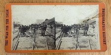 Rare- Civil War Stereoview Card #3611 Sherman’s March To Atlanta / Railroad picture