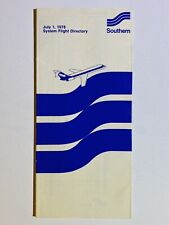 Southern Airways Timetable July 1, 1978 picture