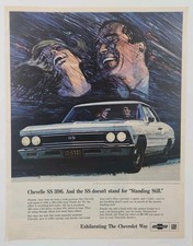 1966 Chevrolet Chevelle SS 396 Sport Coupe Chevy Retro Original Print Ad Art 60s picture