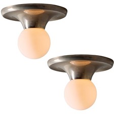 1960s Flos Achille Castiglioni & Pier Giacomo Nickel 'Light Ball' Ceiling Lamp picture