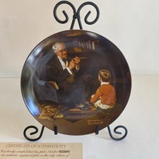 1982 Norman Rockwell ~ Heritage Collection ~ 'The Tycoon' ~ Limited Edition COA picture