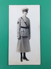 WWI WWII Portrait British Woman Dress Uniform Army Photo - Rare picture