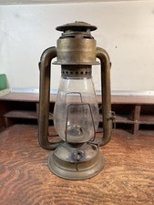 Early Brass DIETZ JUNIOR. First Generation. Few Cracks. Tubular Barn Lantern picture