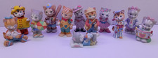 Bronson Collectibles 1993 Porcelain Cat Kitten Figurines Anthropomorphic Vintage picture
