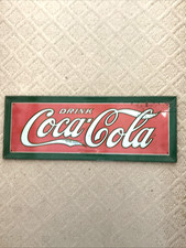 1920's Coca Cola Tin Sign H.D. Beach Co Coshocton, Ohio picture