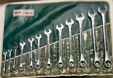 Rare 1964-1968 SK S-K TOOLS 13PC SAE  WRENCH SET 1/4