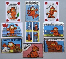 9 Rare VTG Prism 1987 Garfield Vending Machine Stickers Jim Davis Collectible picture