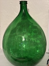 Large Green Glass Wine Bottle Jug Demijohn Invem Italian Wine Bottle Type picture