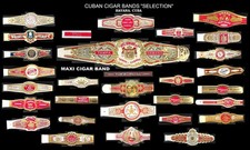 VINTAGE 30 Cuban Cigar Bands Set; SELECTION of 20 brands. Havana. c 1900-50s picture