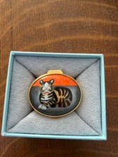 halcyon days enamel box -Tabby Cat Box -Cute picture