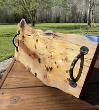 Pecan With Epoxy Highlights Charcuterie Serving  Tray.  Beautiful One Of A Kind. picture