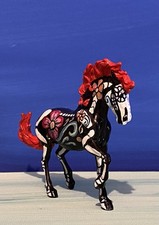 Custom Breyer Stablemate Day Of The Dead Fireheart Horse Hand Painted OOAK picture