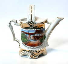 BELFAST - Waldo Hospital MAINE ME Antique Souvenir China TRINKET Teapot Creamer picture