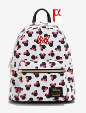 Loungefly Disney Minnie Mouse Heads Polka Dot Bow Mini Backpack Exclusive picture