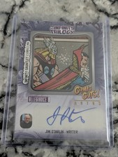 Thor and Doctor Strange UD Infinity Trilogy Comic Cuts /25 Jim Starlin auto picture
