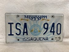 2019 Mississippi License Plate ~ Issaquena County picture