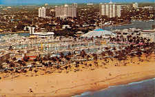 Bahia Mar Fort Lauderdale Beach Silky Sand Epitomizes Florida Vtg Postcard CP382 picture