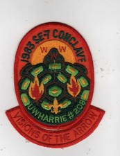 1983 OA Cardinal Conclave SE-3A Patch w/ Segment North Carolina Uwharrie picture