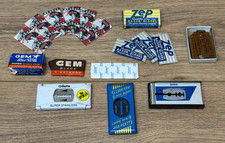 Vintage Razor Blade Lot Gillette Don Juan Zep GEM Schick Shaving Advertising picture