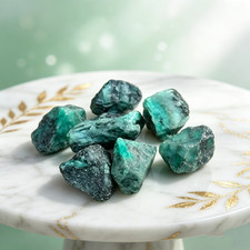 2PC Natural Emerald Rough Specimen Raw Gemstone Crystal Healing Mineral Gift picture